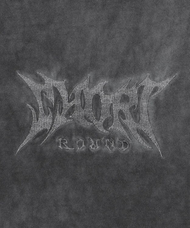 WEGO 【ユニセックス着用ITEM/MLサイズ展開】コールドダイスウィッチングロゴノースリーブ スミクロ