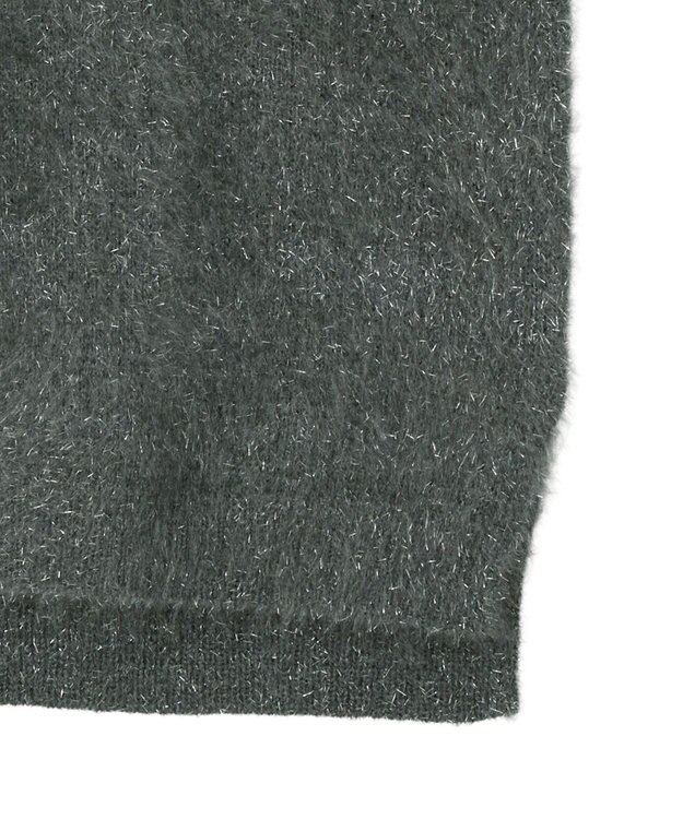 earth music&ecology 【予約】キャットライクヤーンニットベスト チャコールグレー