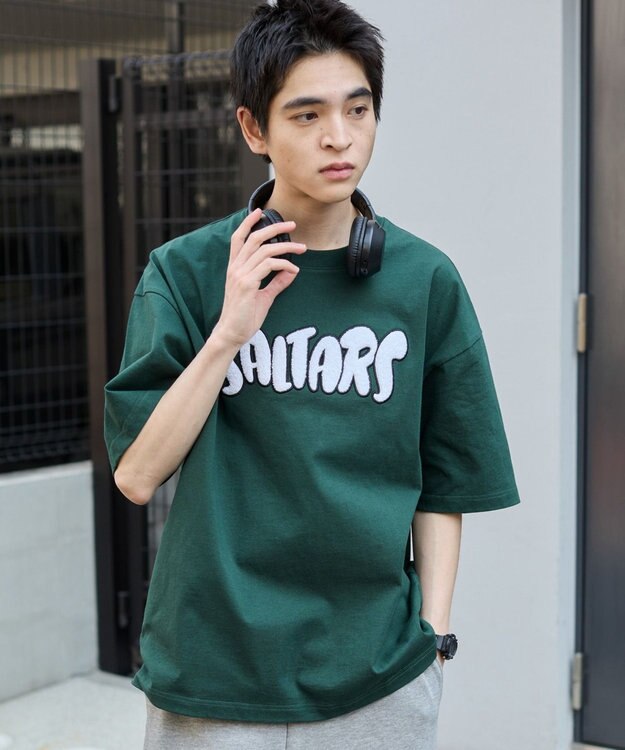 WEGO 【ユニセックス着用アイテム/MLサイズ展開】サガラワッペンロゴBIG　T（SS） ダークグリーン