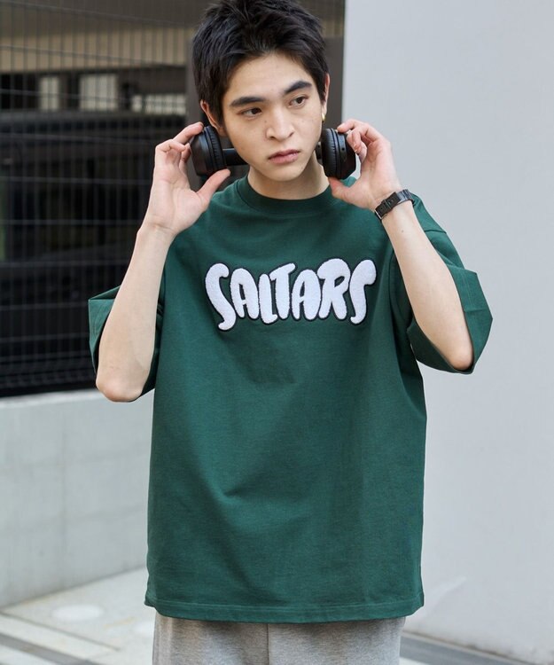 WEGO 【ユニセックス着用アイテム/MLサイズ展開】サガラワッペンロゴBIG　T（SS） ダークグリーン