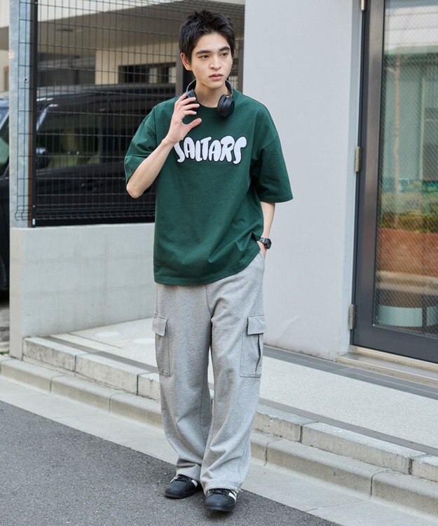 WEGO 【ユニセックス着用アイテム/MLサイズ展開】サガラワッペンロゴBIG　T（SS） ダークグリーン