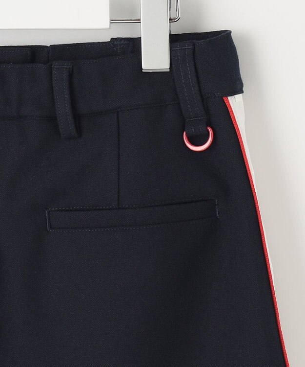 PW CIRCULUS 【WOMEN】【洗える/帯電防止/ストレッチ】ロゴ サイドライン スカート ネイビー系