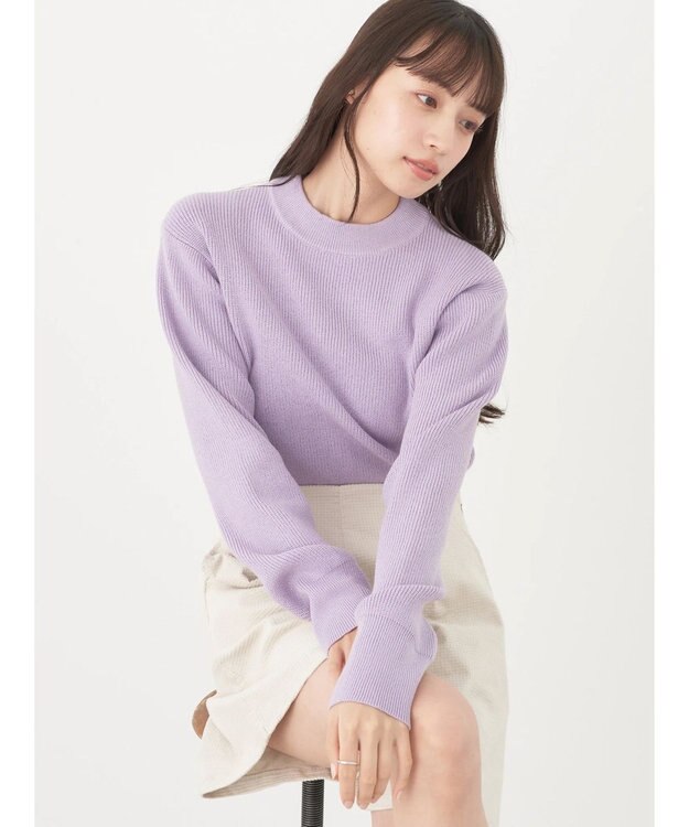 earth music&ecology アンチピリングハイネックプルオーバー