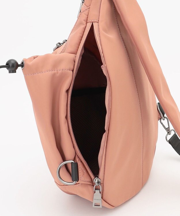 Y'SACCS 【Y’SACCS vous et】フロントファスナークロスボディバッグ ピンクベージュ