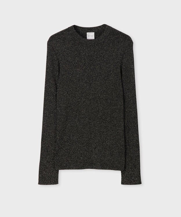 Paul Smith クラシック リブ ラメ ニット ブラック
