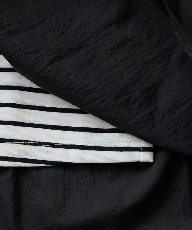 Green Parks シャーリングドッキングプルオーバー Black