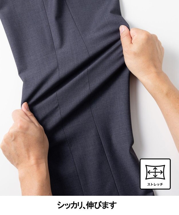 GOTAIRIKU カジュアルセットアップ対応【洗える/ストレッチ】YUNSA リラックストラウザーズ グレー系