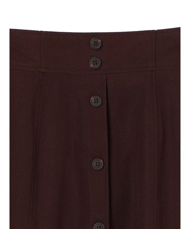 earth music&ecology フロントボタンスカート Brown