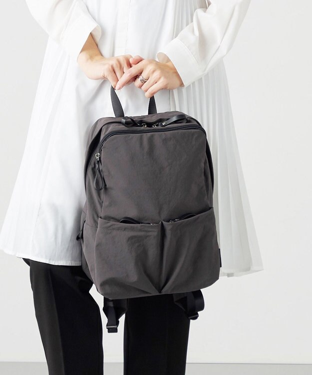 LA BAGAGERIE 【MONICA】フロントポケットバックパック ダークグレー