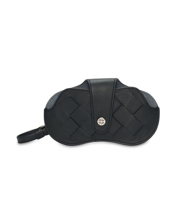 PELLE BORSA ストラップ付きめがねケース Chrono Weave クロノウィーブ 5855 ブラック