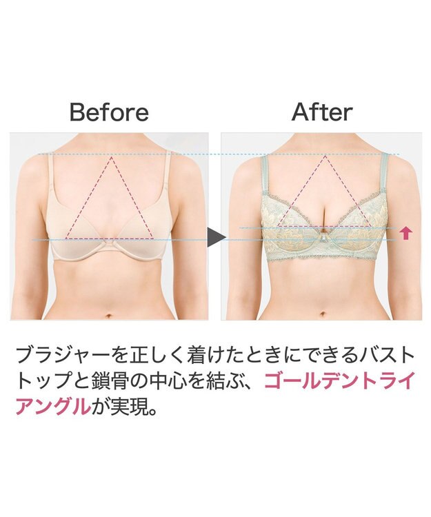 BRADELIS New York 【BRADELIS New York】ウェンディステップ１ブラ23S3　ふんわり包んでナチュラルなシルエットを作る補正ブラ ミント