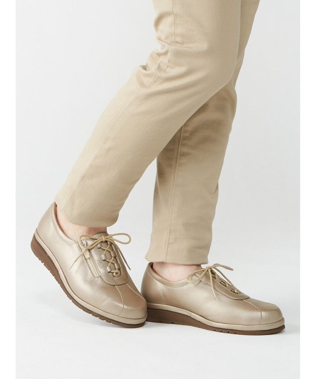 ASICS WALKING ペダラウォーキングシューズ 4E ヒール高2.0cm グレー系