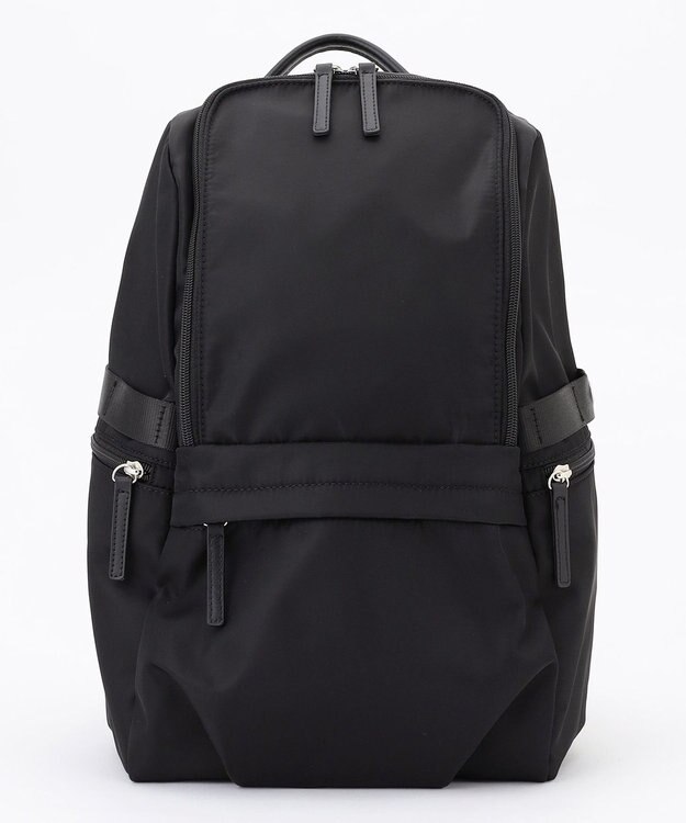 ICB 【4/3-4/19期間限定・受注生産】選べるチャーム 8ポケットナイロンリュック カスタマイズ ファー白&フェイクレザーロープ白