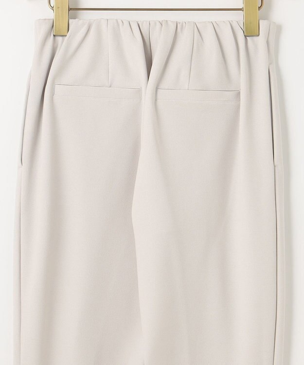 組曲 【吸湿・冷感・UVケア】スタイルアップジャージー パンツ ライトグレー系