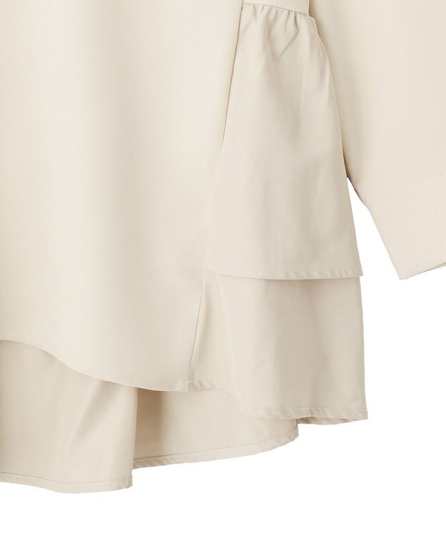 YECCA VECCA 【2点SET】バックフリルデザインセットアップ Ivory