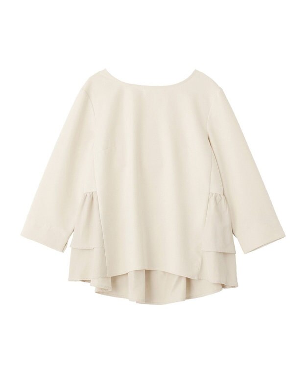 YECCA VECCA 【2点SET】バックフリルデザインセットアップ Ivory