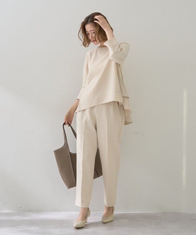 YECCA VECCA 【2点SET】バックフリルデザインセットアップ Ivory