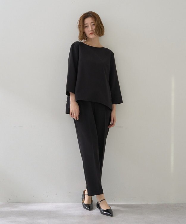 YECCA VECCA 【2点SET】バックフリルデザインセットアップ Black