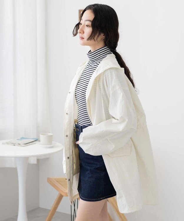 WEGO ナイロンスノーパーカー オフホワイト