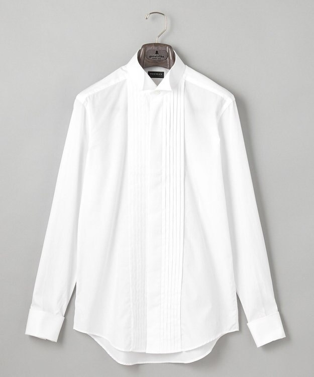 GOTAIRIKU 【WEAR BLACK】ブザム比翼ウィングカラー ドレスシャツ ホワイト系