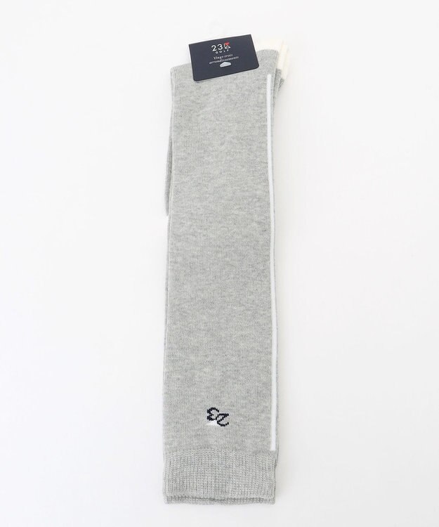 23区GOLF 【WOMEN】ナンバリング ハイソックス ライトグレー系