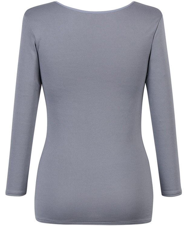 Wing あったかインナー 綿100％(肌側) 軽い シルクプロテイン加工 8分袖 長袖 秋 冬 EL2850 ウイング／ワコール グレー