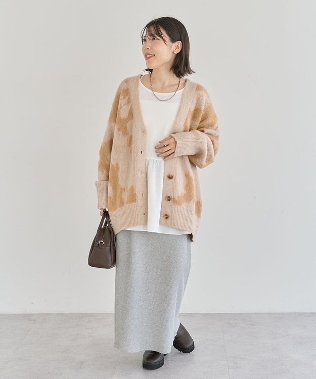 Green Parks 裾フレアホワイトインナー Off White