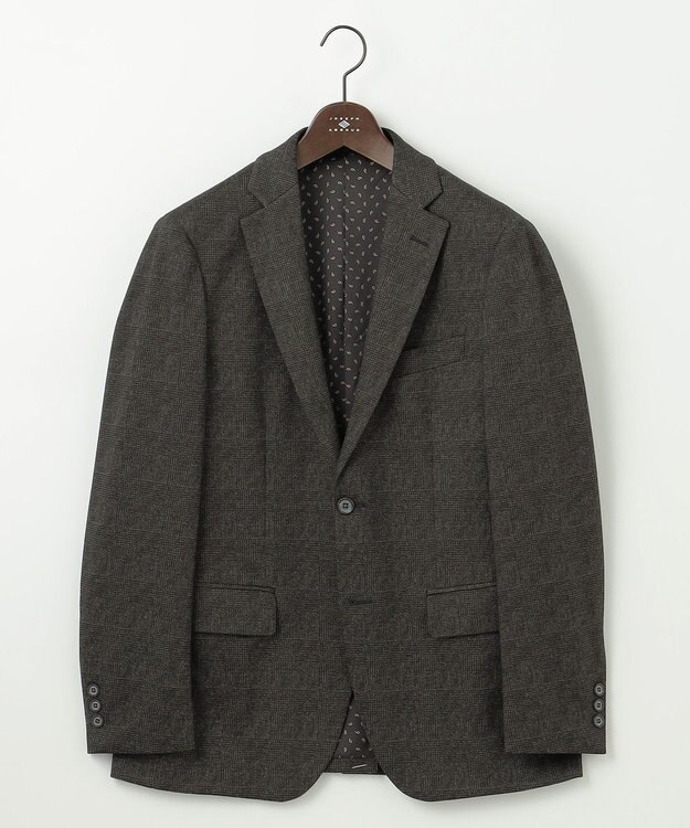 JOSEPH ABBOUD 【ストレッチ/多機能レジャージャケット】ツィーディージャージー ジャケット ダークブラウン系4