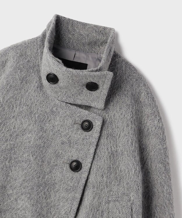 GRACE CONTINENTAL アルパカシャギージャケット グレー