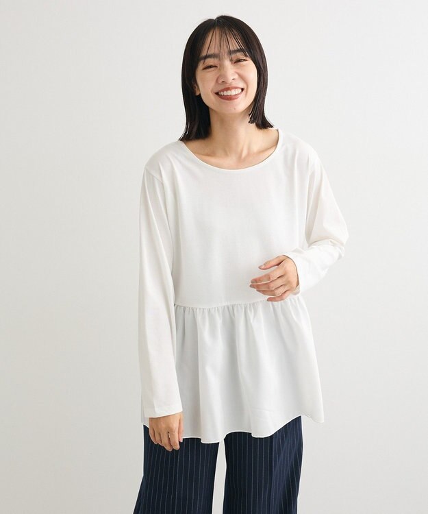 Green Parks 裾フレアホワイトインナー Off White