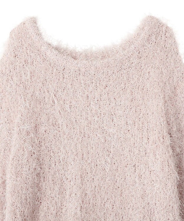 YECCA VECCA ラメ混シャギーニット Pink