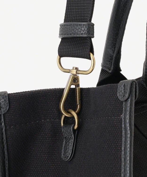 LA BAGAGERIE クラシックヨコナガトート ブラック×ブラック