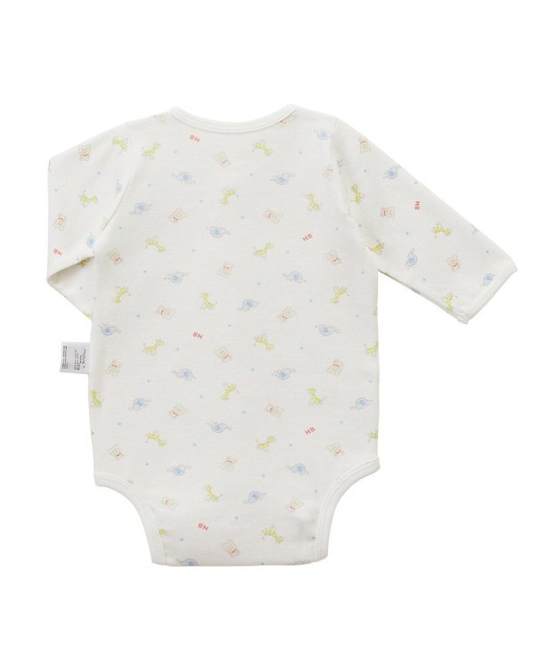 MIKI HOUSE HOT BISCUITS 【60-70cm】 長袖ボディシャツ(前開き) マルチカラー