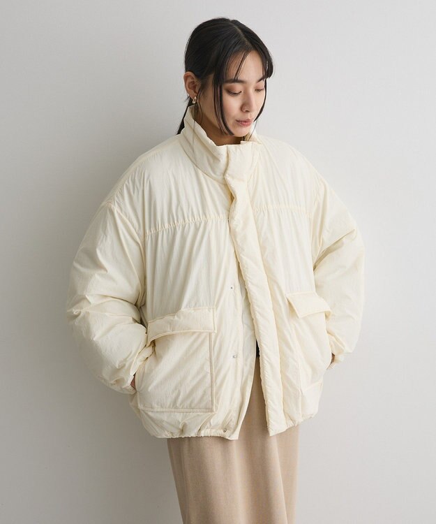 CRAFT STANDARD BOUTIQUE ライト中綿ビッグブルゾン Ivory