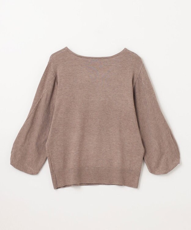 ANY 【洗濯機可】ボリュームスリーブニット モカ