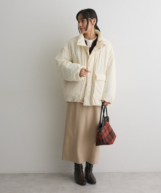 CRAFT STANDARD BOUTIQUE ライト中綿ビッグブルゾン Ivory
