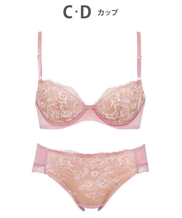 Wing ブラショーツセット　【マッチミーブラ】　ブラがわたしに合わせてくれる　ウイング／ワコール　KB8003 ピンク