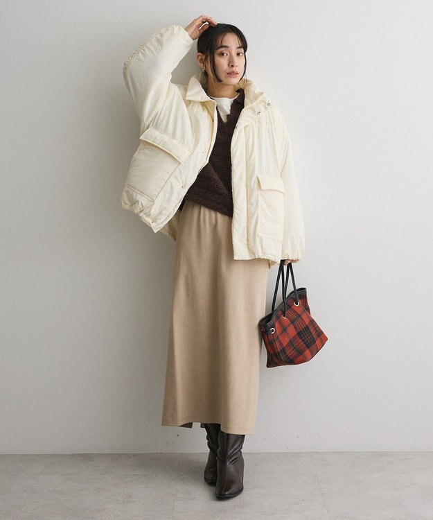 CRAFT STANDARD BOUTIQUE ライト中綿ビッグブルゾン Ivory