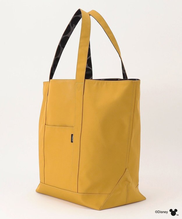 Y'SACCS 【Disney Collection】シルエットプリントトートバッグ　Lサイズ マスタード