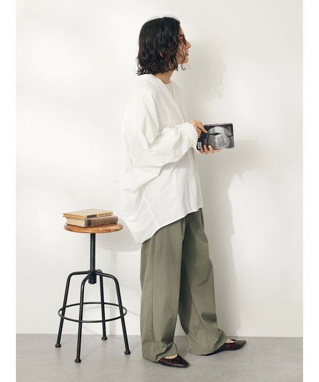 CRAFT STANDARD BOUTIQUE コクーンドルマンシャツチュニック White