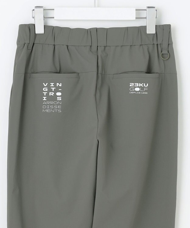 23区GOLF 【WOMEN】【接触冷感/UVケア/ストレッチ】タック テーパードパンツ カーキ系