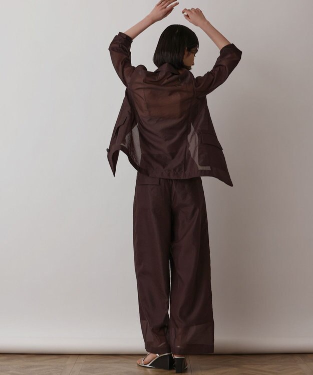 GRACE CONTINENTAL ブライトシアーパンツ ブラウン