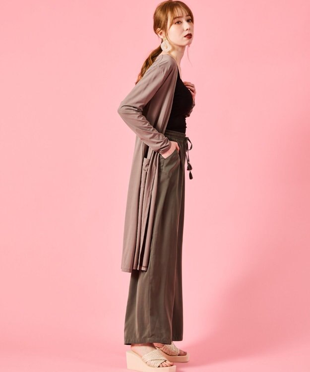 San-ai Resort（三愛水着楽園） 【SALE】【UPF50＋】　ロングパンツ　M【Coral veil（コーラルヴェール）】 カーキ