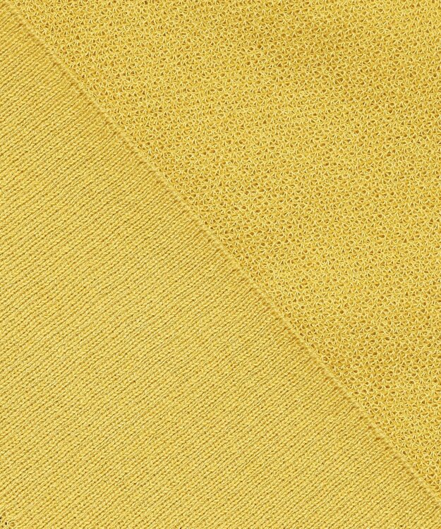 ANY シアーニットショートカーディガン イエロー