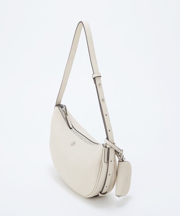 TOPKAPI 【Breath TOPKAPI】シュリンクレザー ハーフムーン ショルダーバッグ / チャーム付き オフ