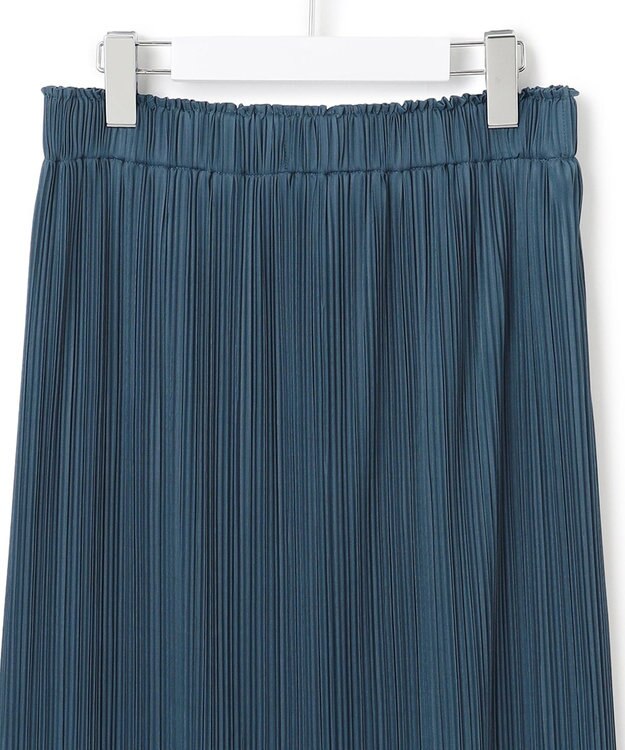 23区 S 【SLOW/一部店舗限定】トリコットプリーツ Iライン スカート ダルブルー系