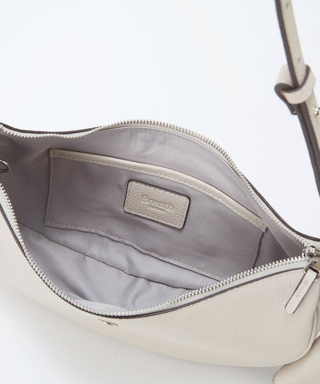 TOPKAPI 【Breath TOPKAPI】シュリンクレザー ハーフムーン ショルダーバッグ / チャーム付き オフ