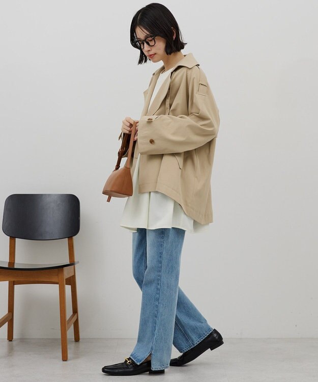 AMERICAN HOLIC 【先行予約】ショートトレンチコート Beige
