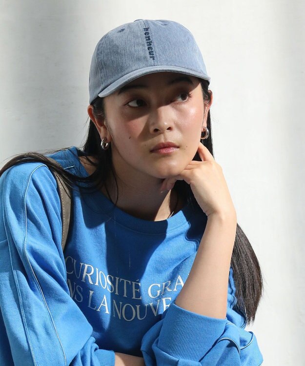 Green Parks ｅｖｅｒｙ　ｗａｌｋ．カラーデニムロゴキャップ Blue