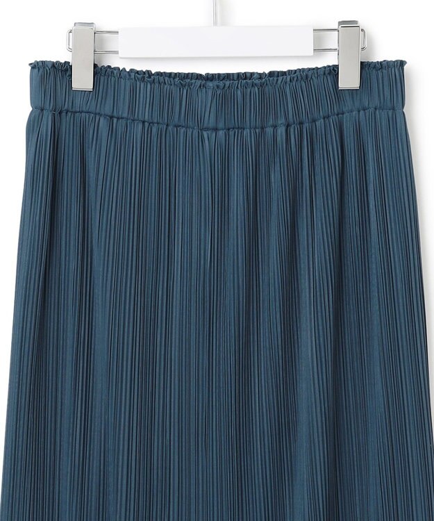 23区 S 【SLOW/一部店舗限定】トリコットプリーツ Iライン スカート ダルブルー系